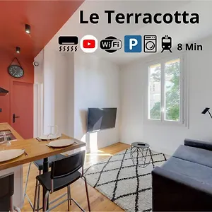Appartement Terracotta-t2-clim-parking Gratuit Prive, Pierre-Bénite
